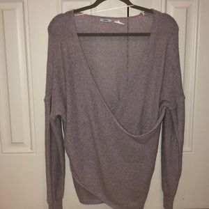 Kimchi Blue Lavender Surplice Sweater